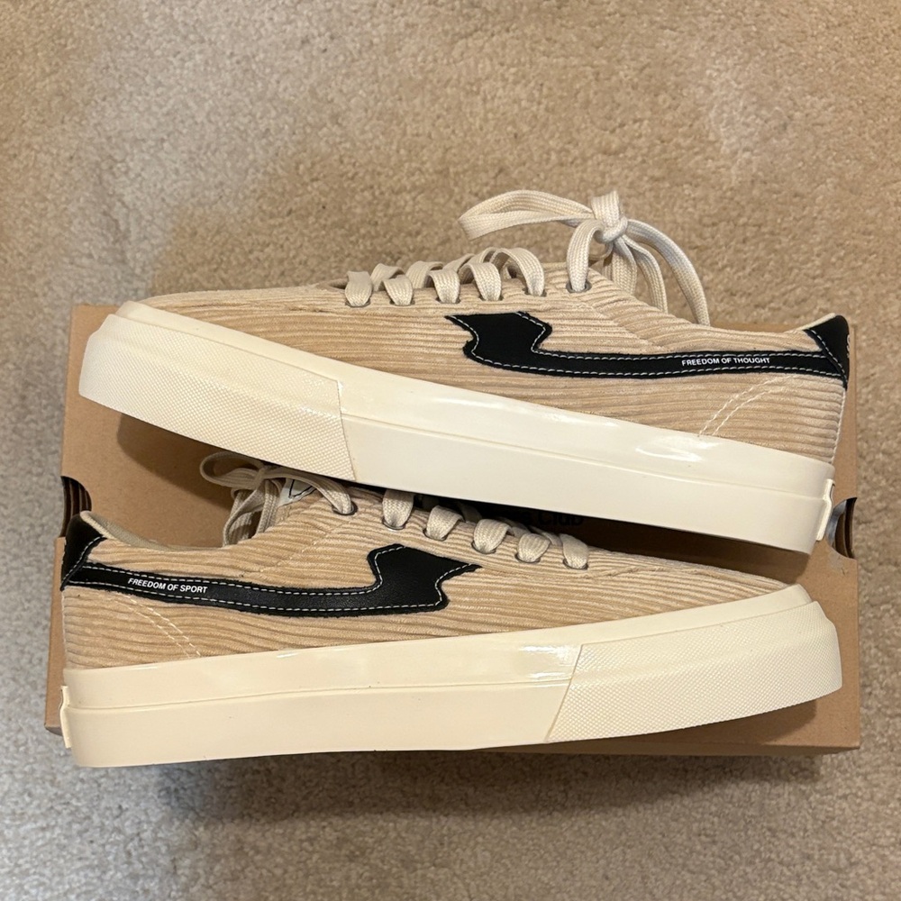 Stepney Workers Club SWC x END. Dellow S-Strike Corduroy, Ecru, Men’s 9/42EU